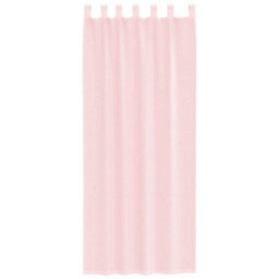 Berkfield Voile Curtains With Rod Pockets 2 Pcs Light Pink - thumbnail 4
