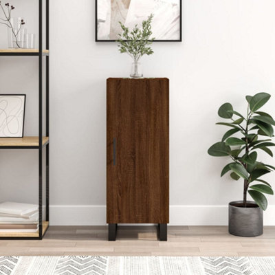 Berkfield Sideboard Brown Oak 34.5X34X90 Cm Engineered Wood