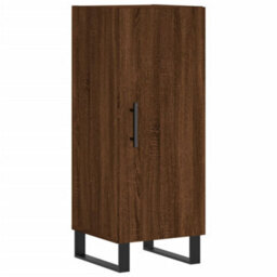 Berkfield Sideboard Brown Oak 34.5X34X90 Cm Engineered Wood - thumbnail 2