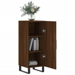 Berkfield Sideboard Brown Oak 34.5X34X90 Cm Engineered Wood - thumbnail 4