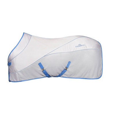 "Weatherbeeta Air-Tec Standard-Neck Horse Cooler Rug White/blue (6 5"")"