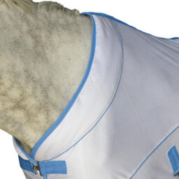 "Weatherbeeta Air-Tec Standard-Neck Horse Cooler Rug White/blue (6 5"")" - thumbnail 2