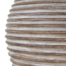 Wyld Haus Montrésor Ribbed Ceramic Table Lamp With Cream Linen Shade 710mm - thumbnail 2