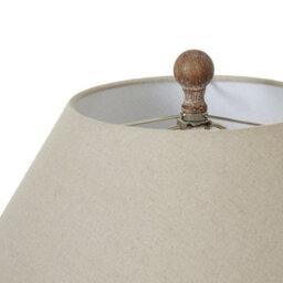 Wyld Haus Montrésor Ribbed Ceramic Table Lamp With Cream Linen Shade 710mm - thumbnail 3