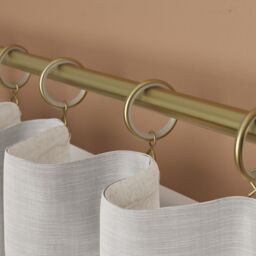GoodHome Elasa Brass Effect Curtain Ring, Pack Of 10 Compatibility- 25/28mm Curtain Pole - thumbnail 4