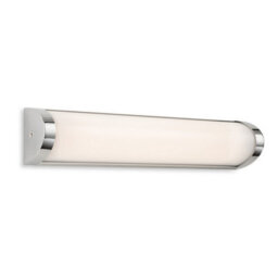 Luminosa Lighting Luminosa Kobe Wall Light - 350mm Chrome With Opal White Polycarbonate Diffuser 8W Led 650Lm 3000K Ip44