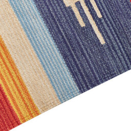 Beliani Rug Kamaris Multicolour 140 X 200 Cm Cotton Kilim - thumbnail 4