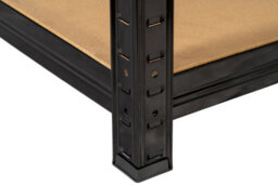 Rhino Racking 5 Bays - 150 X 75 X 30Cm - Black - 5 Tier Boltless Heavy Duty Garage Shelving Unit - 1000Kg Load Weight - thumbnail 8