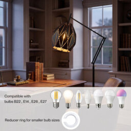 Emitto Ceiling Light Shade Pendant Metal Lampshade Easy Fit Geometric - thumbnail 8
