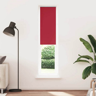 Berkfield Roller Blind Blackout Red 40X210 Cm Fabric Width 35.7 Cm Polyester - image 1