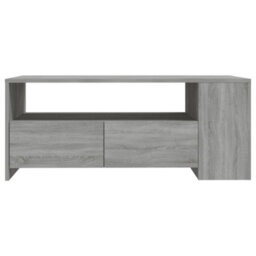 Berkfield Decorative Coffee Table Grey Sonoma 102X55X42 Cm Engineered Wood - thumbnail 3