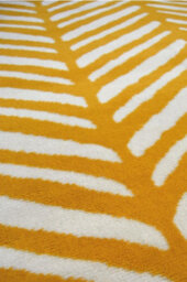 The Rugs Maestro Collection Herringbone Design Rug In Ochre - thumbnail 2