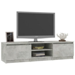 Berkfield Tv Cabinet Concrete Grey 140X40X35.5 Cm Engineered Wood - thumbnail 3