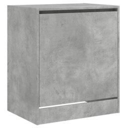 Berkfield Shoe Cabinet Concrete Grey 60X42X69 Cm Engineered Wood - thumbnail 4