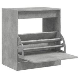 Berkfield Shoe Cabinet Concrete Grey 60X42X69 Cm Engineered Wood - thumbnail 2
