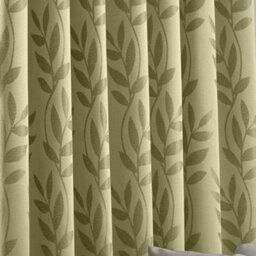 Luxury Living Tivoli Pencil Pleat Taped Top Curtains Sage - thumbnail 4