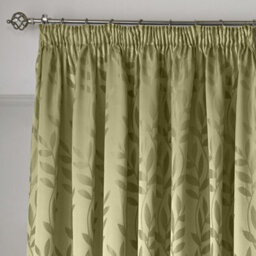 Luxury Living Tivoli Pencil Pleat Taped Top Curtains Sage - thumbnail 2