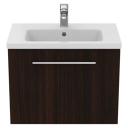 Ideal Standard I.life S Matt Coffee Brown Oak Effect Wall-Mounted Vanity Unit & Basin Set With 1 Chrome Effect Handle (W)600mm (H)440mm - thumbnail 5