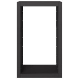 Walplus Firewood Rack Black 60X40X100 Cm Steel - thumbnail 4