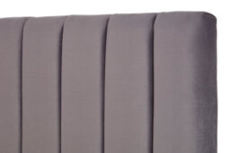 Divan Base Direct Solara Vertical Paneled Fabric Bed Base Only 4Ft Small Double- Verlour Titan - thumbnail 5