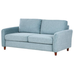 Beliani Sofa 3 Seater Mare Fabric Light Blue With Storage - thumbnail 5