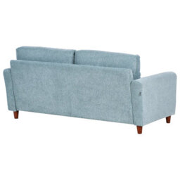 Beliani Sofa 3 Seater Mare Fabric Light Blue With Storage - thumbnail 7