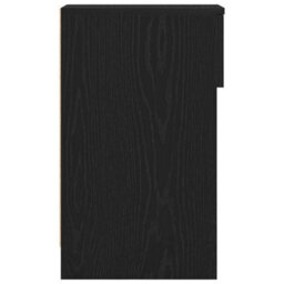 Berkfield Bedside Cabinet With Drawer Black Oak 20X36X60 Cm - thumbnail 6