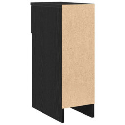 Berkfield Bedside Cabinet With Drawer Black Oak 20X36X60 Cm - thumbnail 7