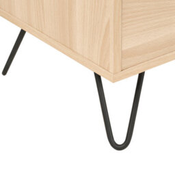 Wyld And Coco Lumina Home Tv Stand 150Cm, Light Brown Particle Board, 3 Shelves, Minimalist Living Room - thumbnail 8