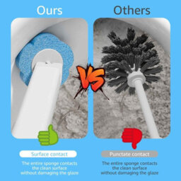 18 Piece Disposable Toilet Brush Head Kit ,deep Clean System With Sleek Storage Caddy , Hygienic And Hassle Free Bathroom Cleaning - thumbnail 3