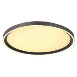 Luminosa Lighting Luminosa Dublin 40Cm Integrated Led Semi Flush Ceiling Light Grey Led Dimmable 2700-6000K Remote Control - thumbnail 4