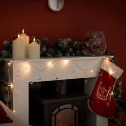 Valuelights Plastic Diamond Jems White Indoor Christmas String Light - thumbnail 1
