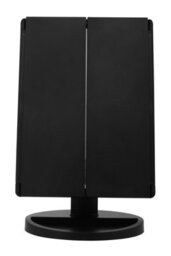 Orsina Portable Tri Fold Border Black Table Mirror, Tri Fold Design Table Mirror, Versatile Small Table Mirror - thumbnail 2