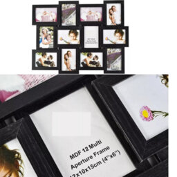 Multi Picture Frame Collage Aperture Photo Frames Holds 12 - 6X4In Photos - thumbnail 3