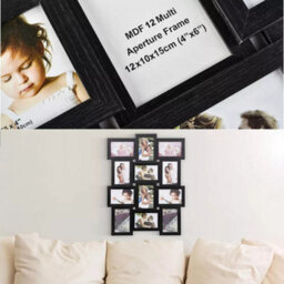 Multi Picture Frame Collage Aperture Photo Frames Holds 12 - 6X4In Photos - thumbnail 2