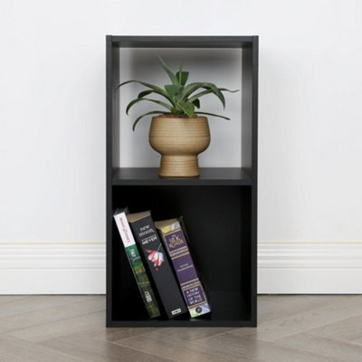 Jane - 2X1 Bookcase - Cube Storage Boxes (Black) - image 1