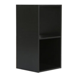 Jane - 2X1 Bookcase - Cube Storage Boxes (Black) - thumbnail 6