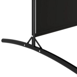 Walplus 4-Panel Room Divider Black 346X180 Cm Fabric - thumbnail 7
