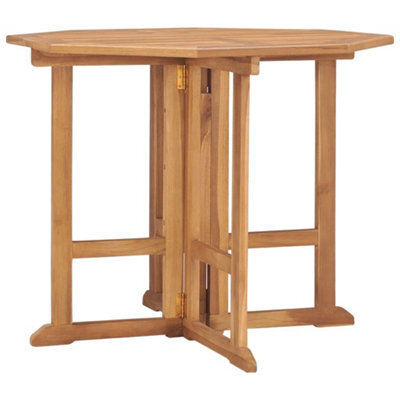 Vidaxl Folding Garden Dining Table 90X90X75 Cm Solid Teak Wood - image 1