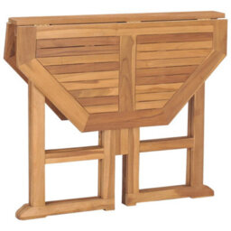 Vidaxl Folding Garden Dining Table 90X90X75 Cm Solid Teak Wood - thumbnail 5
