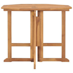 Vidaxl Folding Garden Dining Table 90X90X75 Cm Solid Teak Wood - thumbnail 2