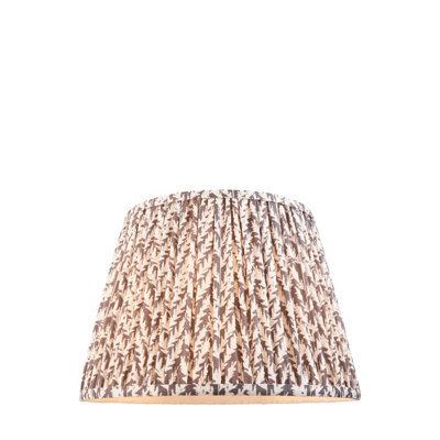 Loops Elegant 35Cm Tapered Cylinder Lamp Shade In Luxurious Pearl Grey Fabric - image 1