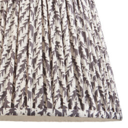 Loops Elegant 35Cm Tapered Cylinder Lamp Shade In Luxurious Pearl Grey Fabric - thumbnail 3