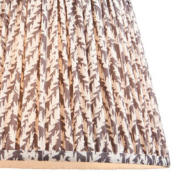 Loops Elegant 35Cm Tapered Cylinder Lamp Shade In Luxurious Pearl Grey Fabric - thumbnail 2