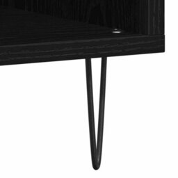 Walplus Record Cabinet Black Oak 85 X 38 X 89 Cm Engineered Wood - thumbnail 8