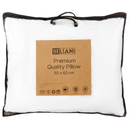 Beliani Bed Pillow Errigal Low Microfibre 50 X 60 Cm White - thumbnail 6