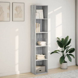 Berkfield Bookcase Grey Sonoma 40X30X189 Cm Engineered Wood - thumbnail 3