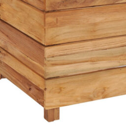 Berkfield Raised Bed 150X40X38 Cm Recycled Teak And Steel - thumbnail 8