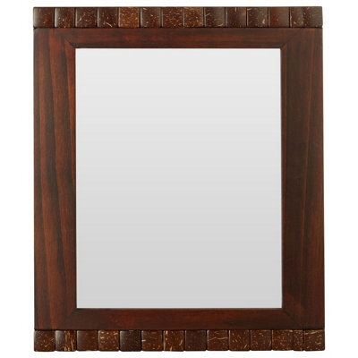 Orsina 8X10 Wood Photo Frame, Elegant Box Detail With Natural Wood Finish And Mosaic Pattern, Freestanding Or - image 1