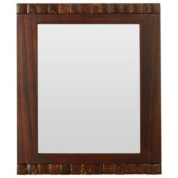 Orsina 8X10 Wood Photo Frame, Elegant Box Detail With Natural Wood Finish And Mosaic Pattern, Freestanding Or - thumbnail 1